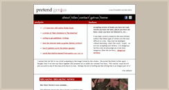 Desktop Screenshot of pretendgenius.com