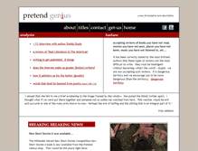 Tablet Screenshot of pretendgenius.com